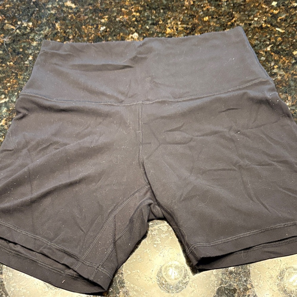 lululemon athletica Black High-Waisted Shorts